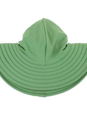 RuffleButts Green Baby Sun Hat Tie Up Size 12M-2T